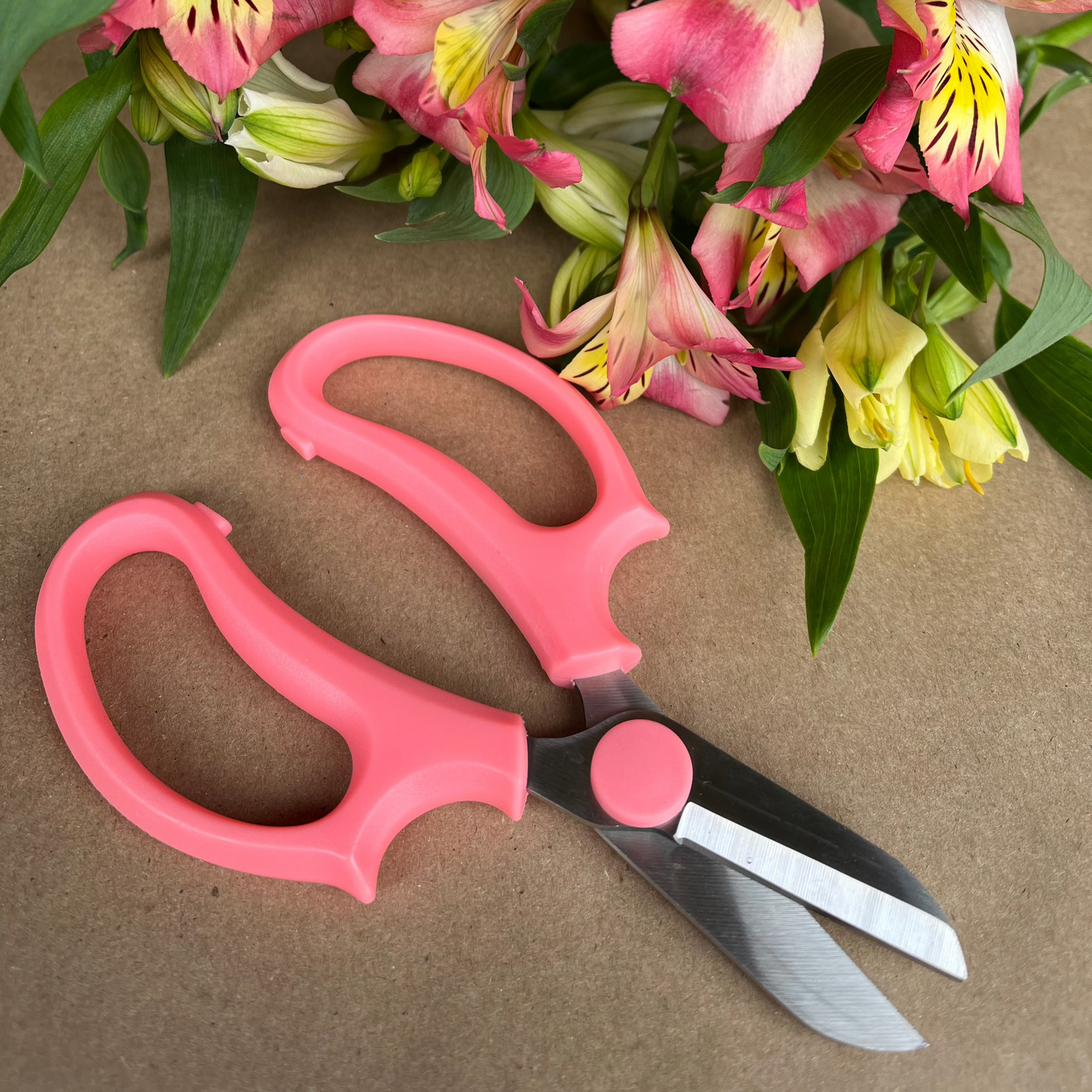 Pink Floral Shears